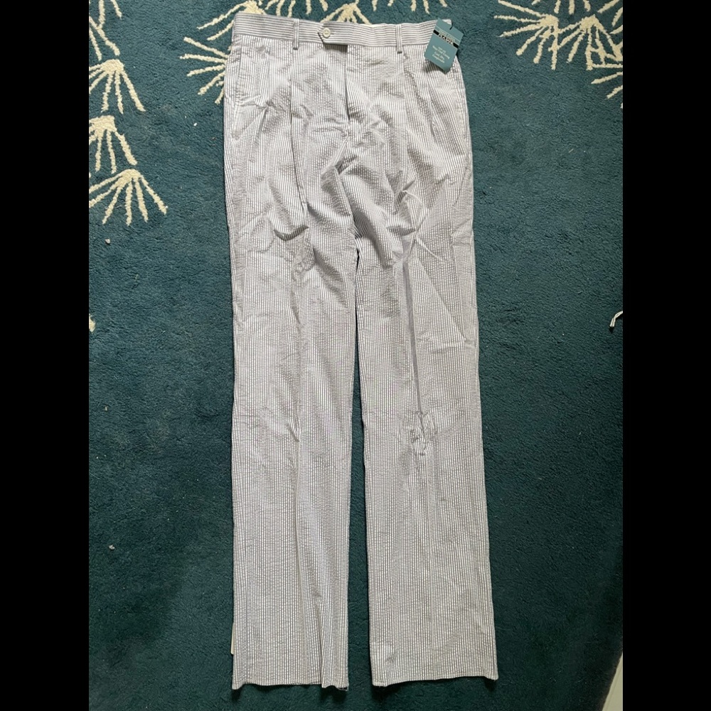 Jos. A. Bank seersucker pleated pant new with tags